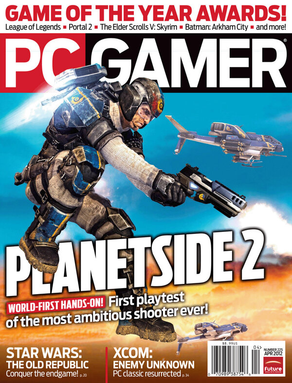 PC Gamer Issue 225 (April 2012) cover